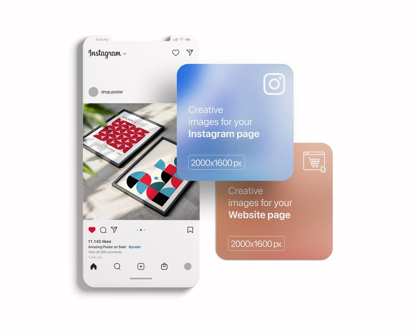 2 Frames Mockup PSD, Mockup Frames, Double Frames Mockup, Set of 2 Mock Up, Wall Art Display, Poster Mockup, Interior Wall Poster Mockup PSD