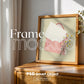 Square Frame Mockup PSD, Square Mockup Frame PSD, Interior Square Art Frame, Interior Poster Frame, Square Poster PSD Smart Object