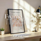 Blank Wooden Poster Frame Mockup, Minimalist Frame Mockup for Digital Download, Posters and Artwork Smart Object Instant Download