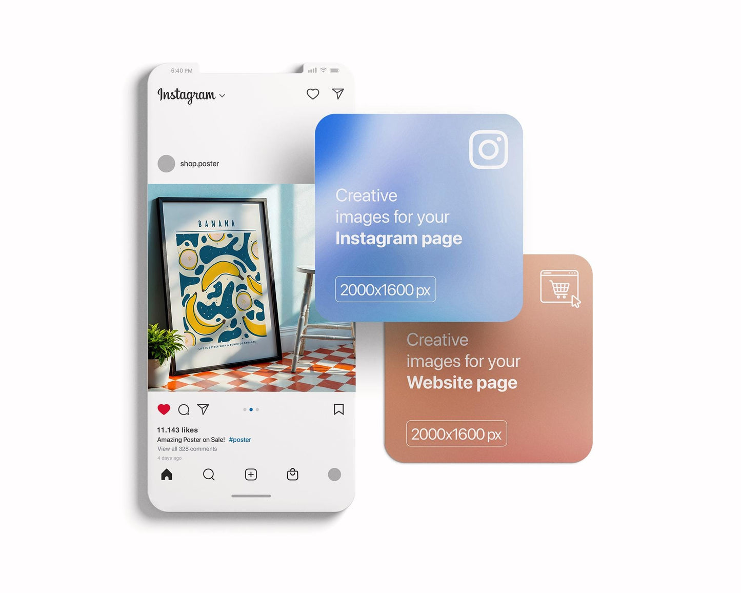 Kitchen Frame Mockup | DIN A Artwork Mockup Frames | Aesthetic Kitchen Vertical Wood Frame Mockup | Poster Mockup Templete PSD