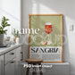 Kitchen Frame Mockup | DIN A Artwork Mockup Frames | Aesthetic Kitchen Vertical Wood Frame Mockup | Poster Mockup Templete PSD