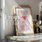 Kitchen Frame Mockup | DIN A Artwork Mockup Frames | Aesthetic Kitchen Vertical Wood Frame Mockup | Poster Mockup Templete PSD