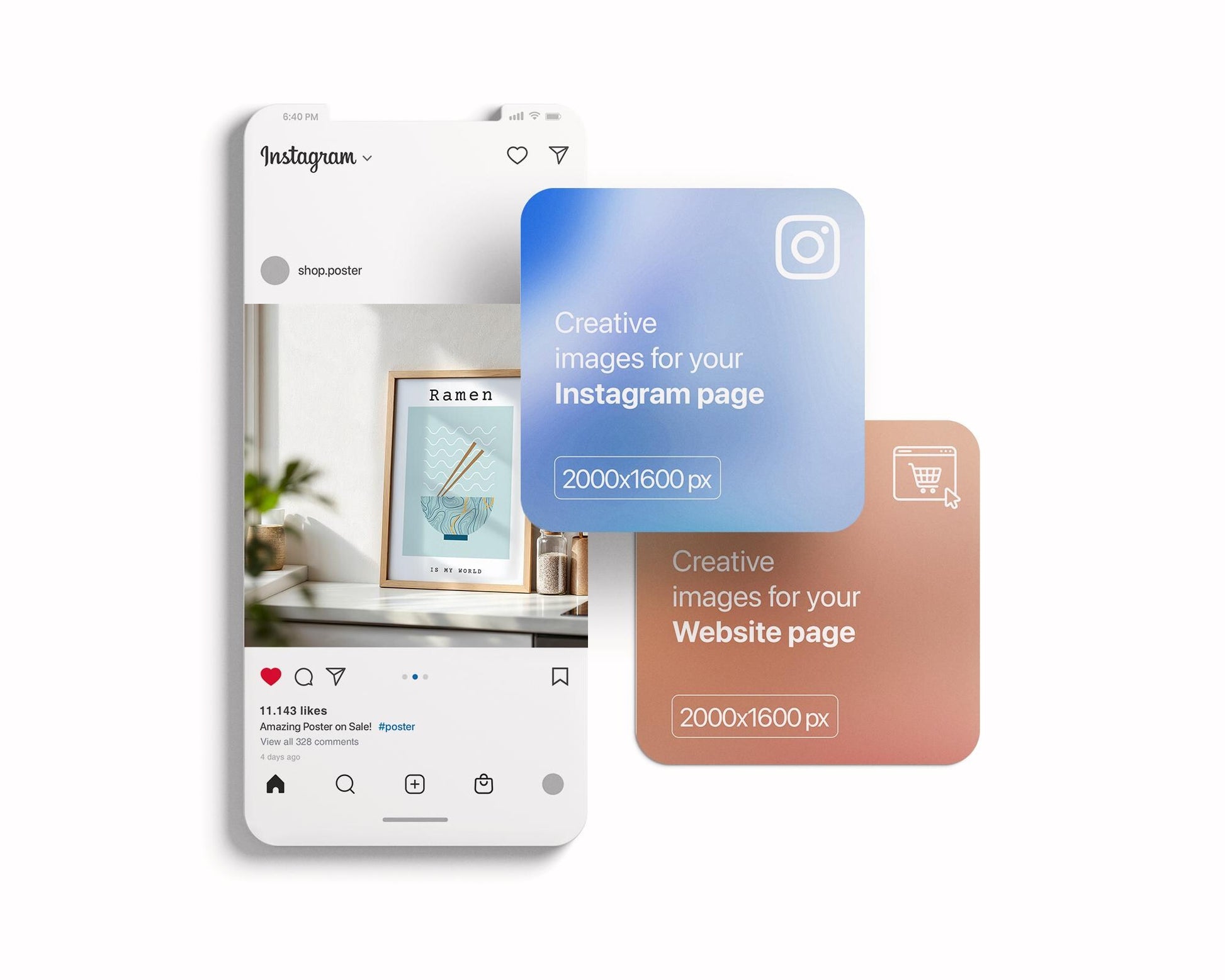 Kitchen Frame Mockup | DIN A Artwork Mockup Frames | Aesthetic Kitchen Vertical Wood Frame Mockup | Poster Mockup Templete PSD