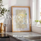 Kitchen Frame Mockup | DIN A Artwork Mockup Frames | Aesthetic Kitchen Vertical Wood Frame Mockup | Poster Mockup Templete PSD