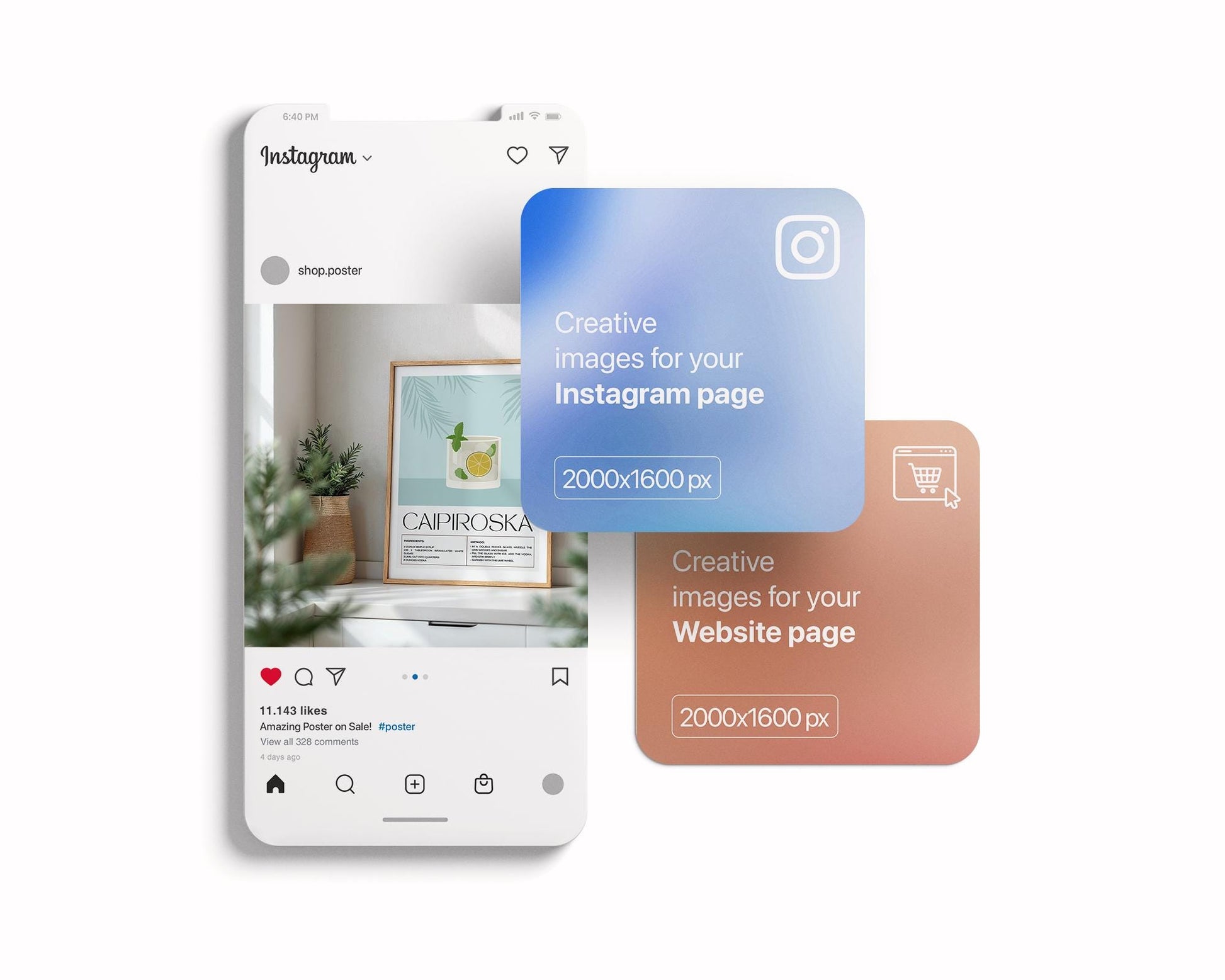 Kitchen Frame Mockup | DIN A Artwork Mockup Frames | Aesthetic Kitchen Vertical Wood Frame Mockup | Poster Mockup Templete PSD