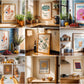 Kitchen Frame Mockup Bundle 65+ PSD Kitchen Poster Frames Din A Ratio Mockups for Recipes & Food Art