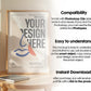 Blank Wooden Poster Frame Mockup, Minimalist Frame Mockup for Digital Download, Posters and Artwork Smart Object Instant Download