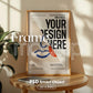 Blank Wooden Poster Frame Mockup, Minimalist Frame Mockup for Digital Download, Posters and Artwork Smart Object Instant Download