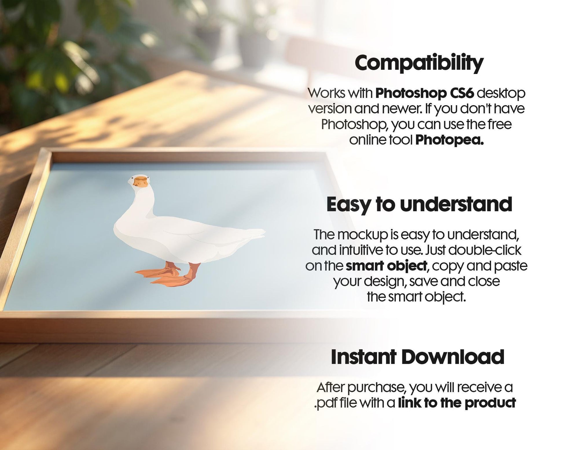 Square Frame Mockup PSD, Square Mockup Frame PSD, Interior Square Art Frame, Interior Poster Frame, Square Poster PSD Smart Object