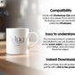 White 11oz Mug Mockup PSD, White Ceramic Cup Mockup, Coffee Mug Mockup, White Coffee Mug 11oz Mug Mockup, PSD Smart Layer Mockup