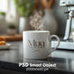 White 11oz Mug Mockup PSD, White Ceramic Cup Mockup, Coffee Mug Mockup, White Coffee Mug 11oz Mug Mockup, PSD Smart Layer Mockup