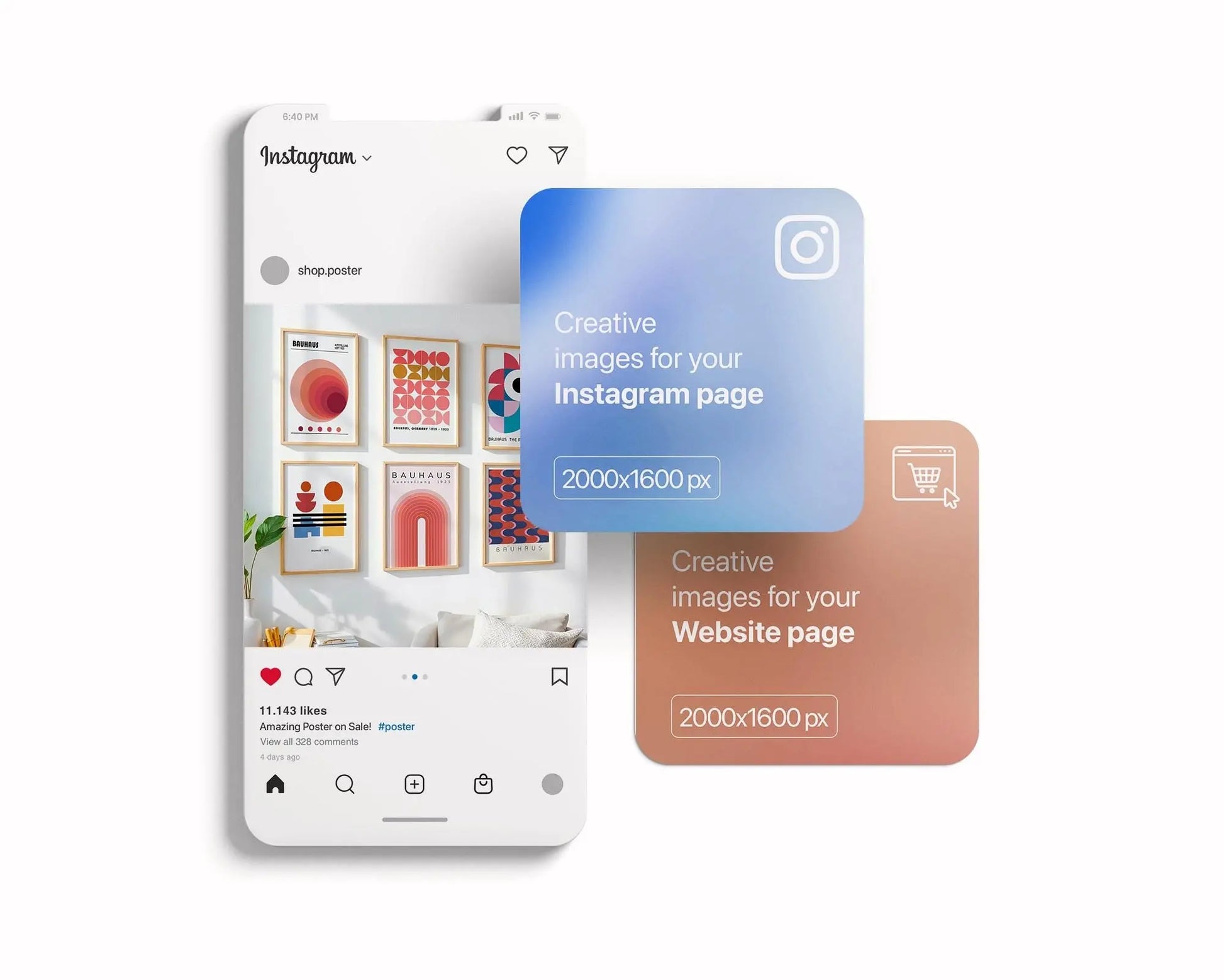 6 Frame Mockup in Home Interior | 6 Frame Mockup Din A Ratio | Interior Wall Poster | Interior Poster Shop Mockup