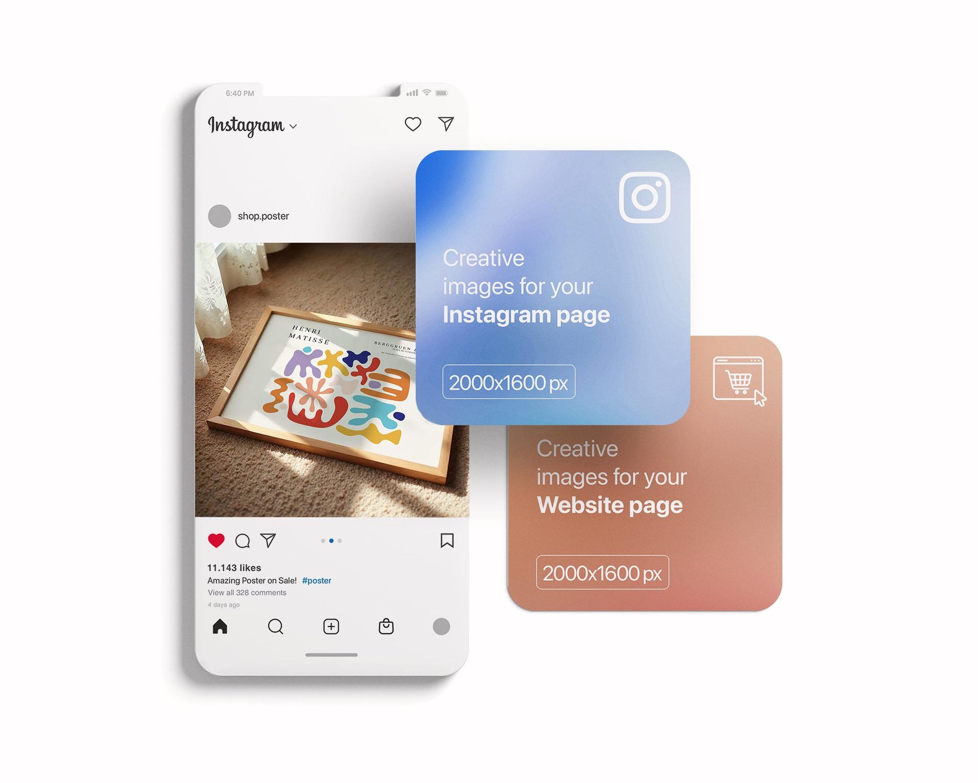 Horizontal Frame Mockup PSD, Scandinavian Wooden Frame Mockup, Poster Mockup PSD , Frame Mockup for Print, Frame Mockup Smart Object