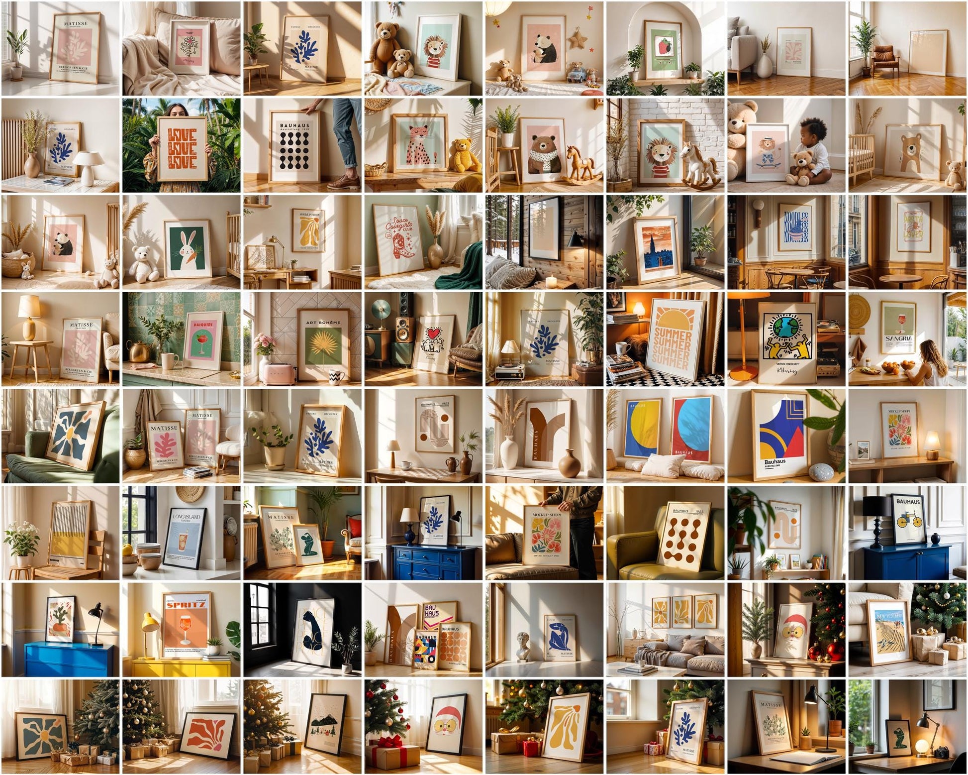 200+ Frames Mockup PSD Bundle Set | Wall Frame Mockups & Mega PSD Frames Bundle for Designers