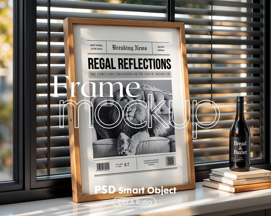 Frame Mockup in Home Interior | Frame Mockup Frames | Interior Wall Poster | Interior Poster Shop Mockup