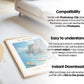 Blank Wooden Poster Frame Mockup, Room Frame Mockup, Minimalist Frame Mockup for Digital Download, Posters and Artwork Instant Download