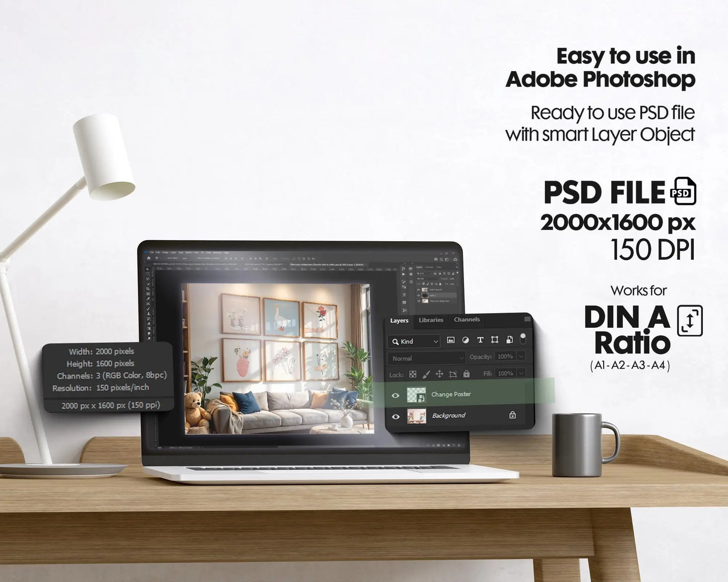 Set of 6 Gallery Square Frame Mockup, Square Frame Mockup PSD, Square Mockup Frame PSD, Interior Square Art Frame, Interior Poster Frame