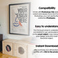 Blank Wooden Poster Frame Mockup, Minimalist Frame Mockup for Digital Download, Posters and Artwork Smart Object Instant Download
