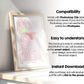Kitchen Frame Mockup | DIN A Artwork Mockup Frames | Aesthetic Kitchen Vertical Wood Frame Mockup | Poster Mockup Templete PSD