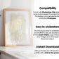 Kitchen Frame Mockup | DIN A Artwork Mockup Frames | Aesthetic Kitchen Vertical Wood Frame Mockup | Poster Mockup Templete PSD