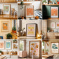 Kitchen Frame Mockup Bundle 65+ PSD Kitchen Poster Frames Din A Ratio Mockups for Recipes & Food Art