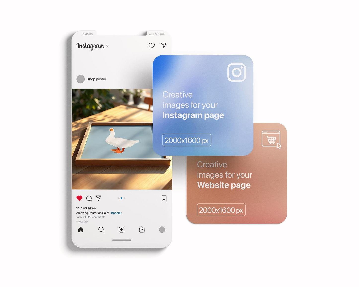 Square Frame Mockup PSD, Square Mockup Frame PSD, Interior Square Art Frame, Interior Poster Frame, Square Poster PSD Smart Object