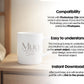 White 11oz Mug Mockup PSD, White Ceramic Cup Mockup, Coffee Mug Mockup, White Coffee Mug 11oz Mug Mockup, PSD Smart Layer Mockup