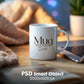 White 11oz Mug Mockup PSD, White Ceramic Cup Mockup, Coffee Mug Mockup, White Coffee Mug 11oz Mug Mockup, PSD Smart Layer Mockup