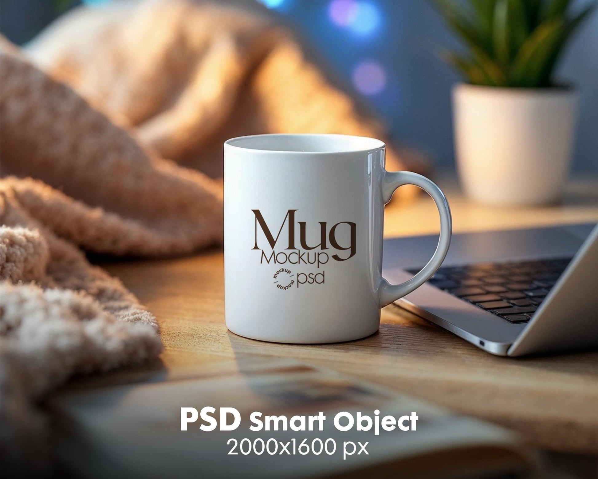 White 11oz Mug Mockup PSD, White Ceramic Cup Mockup, Coffee Mug Mockup, White Coffee Mug 11oz Mug Mockup, PSD Smart Layer Mockup