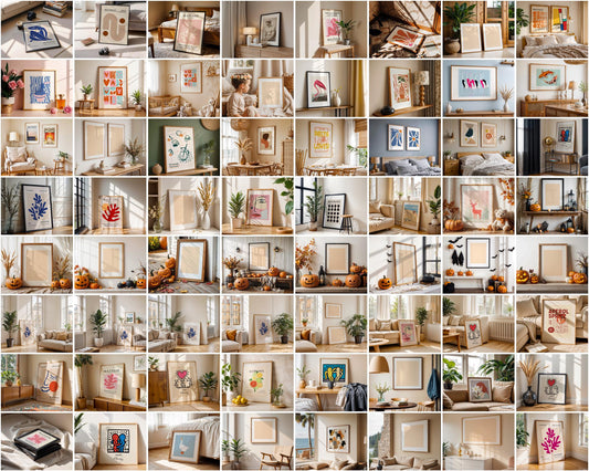 200+ Frames Mockup PSD Bundle Set | Wall Frame Mockups & Mega PSD Frames Bundle for Designers