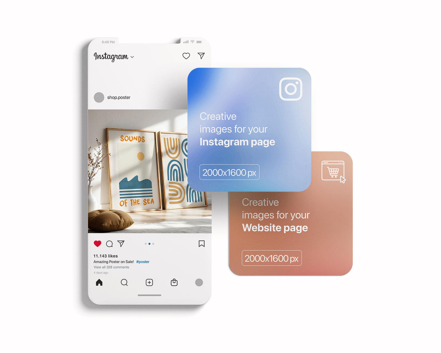 2 Frames Mockup PSD, Mockup Frames, Double Frames Mockup, Set of 2 Mock Up, Wall Art Display, Poster Mockup, Interior Wall Poster Mockup PSD