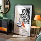 Poster Frame Mockup PSD, Room Frame Mockup, Minimalist Frame Mockup for Digital Download, Posters and Artwork Instant Download
