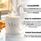 Mug Mockup Bundle - White Ceramic Cup & Coffee Mug 11oz PSD Mockup with Smart Layer, Perfect for Custom Designs