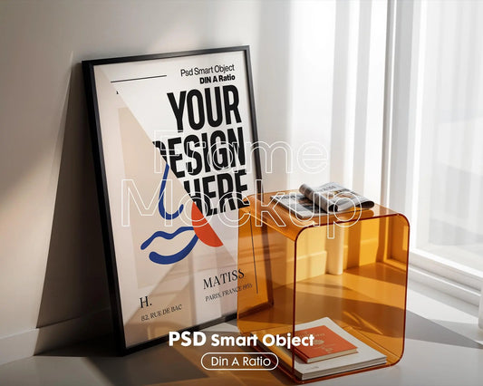 Interior Frame Mockup Collection | DIN A Artwork Mockup Frames | Interior Wall Art | Interior Poster Shop Mockup
