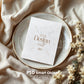 5x7 Card Mockup PSD Template - Minimalist White Stationery for Wedding, Baby Shower & Invitation Cards, Editable Smart Object