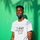 Male Model White T-Shirt Mockup PSD, Gildan & Bella Canvas 3001, African Model Tee Template for Custom Apparel Design