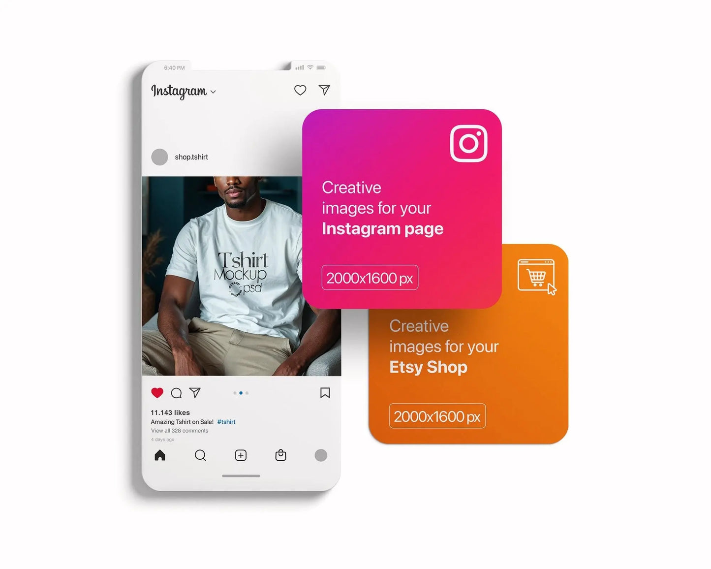 Male Model White T-Shirt Mockup PSD, Gildan & Bella Canvas 3001, African Model Tee Template for Custom Apparel Design