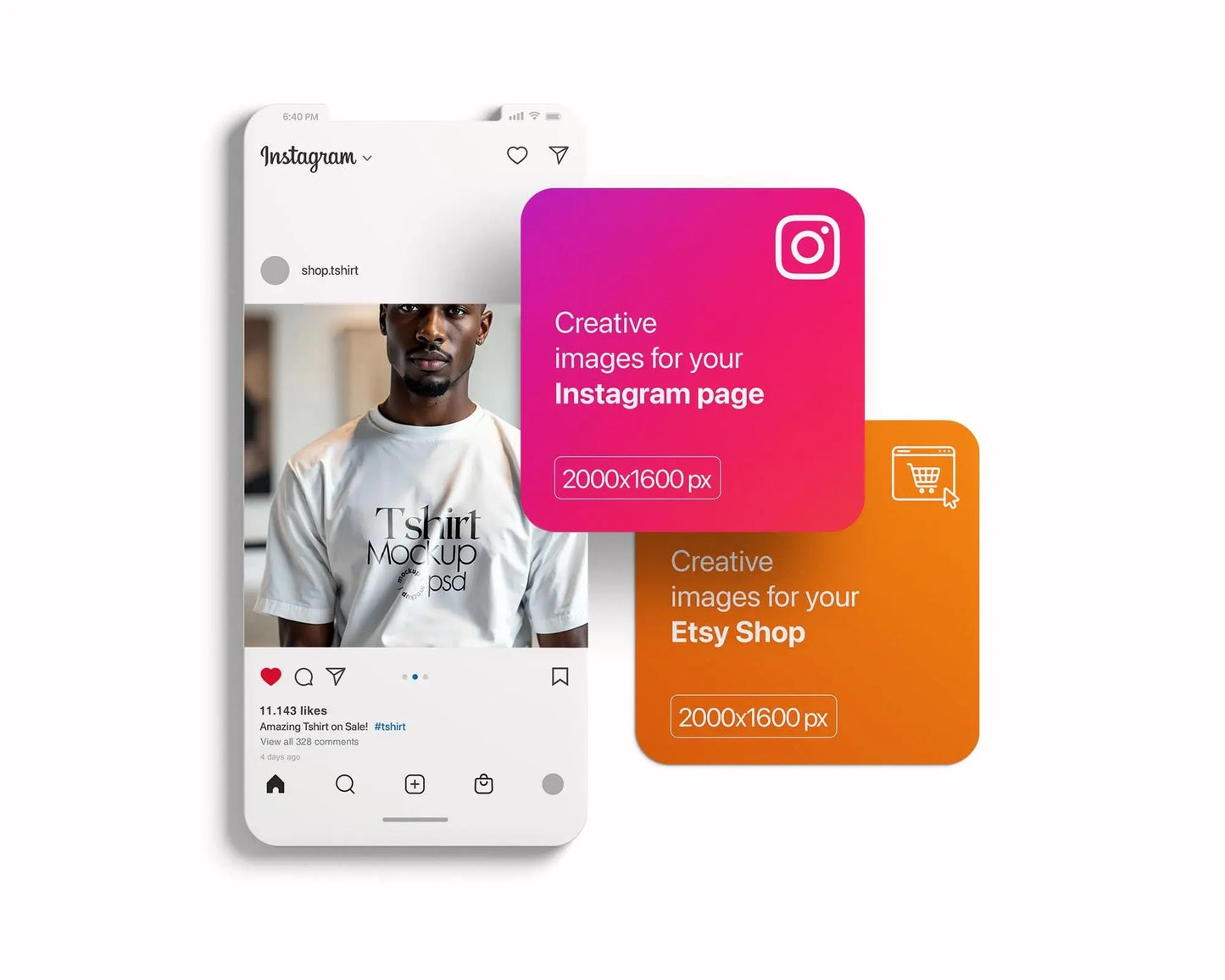 Male Model White T-Shirt Mockup PSD, Gildan & Bella Canvas 3001, African Model Tee Template for Custom Apparel Design