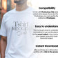 Male Model White T-Shirt Mockup PSD, Gildan & Bella Canvas 3001, African Model Tee Template for Custom Apparel Design