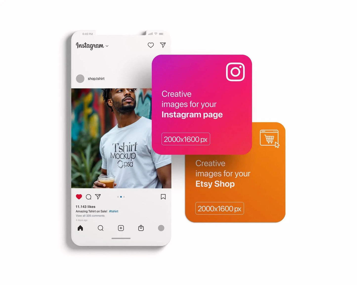 Male Model White T-Shirt Mockup PSD, Gildan & Bella Canvas 3001, African Model Tee Template for Custom Apparel Design