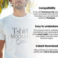 Male Model White T-Shirt Mockup PSD - Gildan & Bella Canvas 3001 Template for Custom Apparel Design, PSD Smart Object