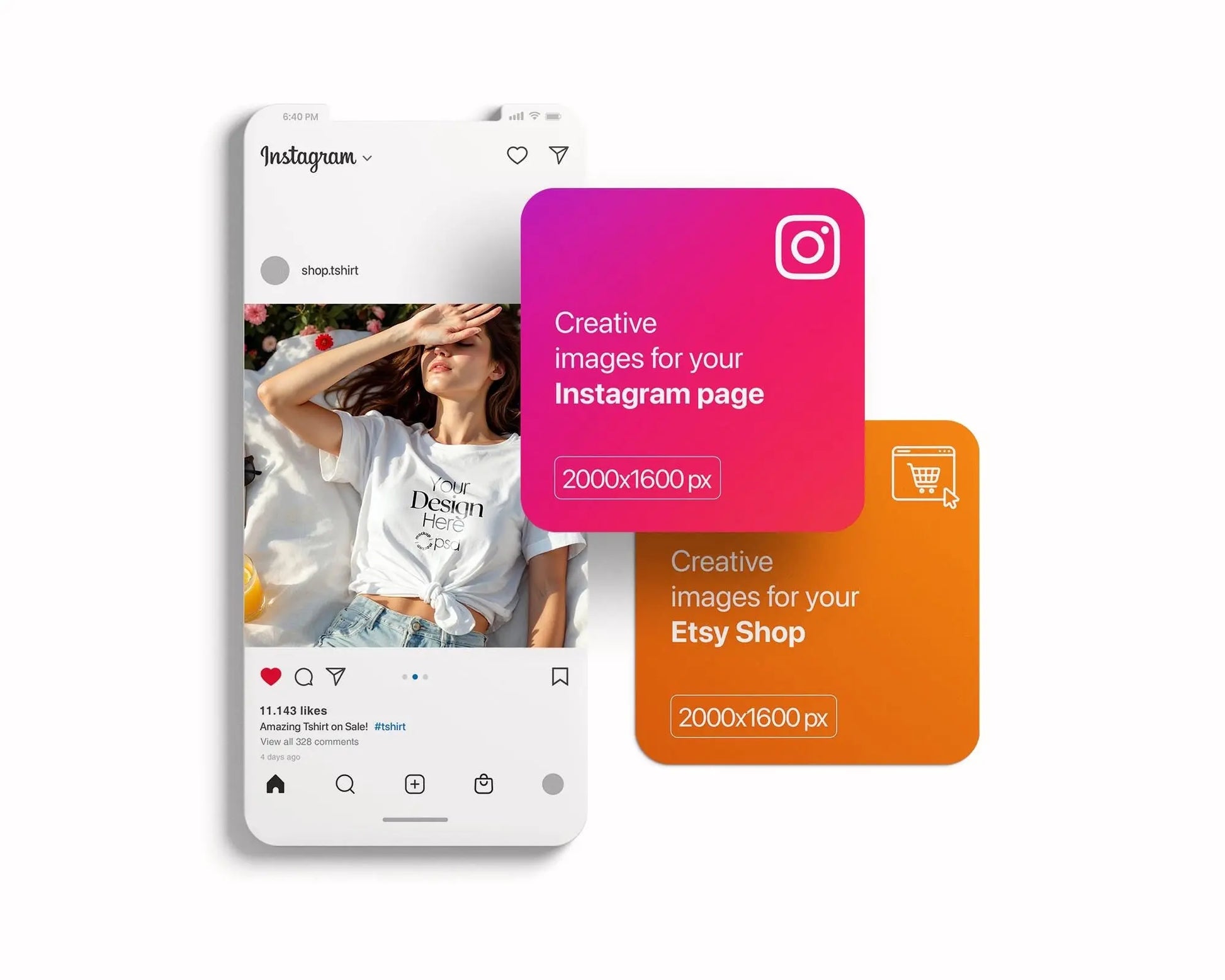 Bella Canvas 3001 White Shirt Mockup | Summer T-Shirt Model Mockup | High-Quality Bella Canvas Mockup for Design Preview