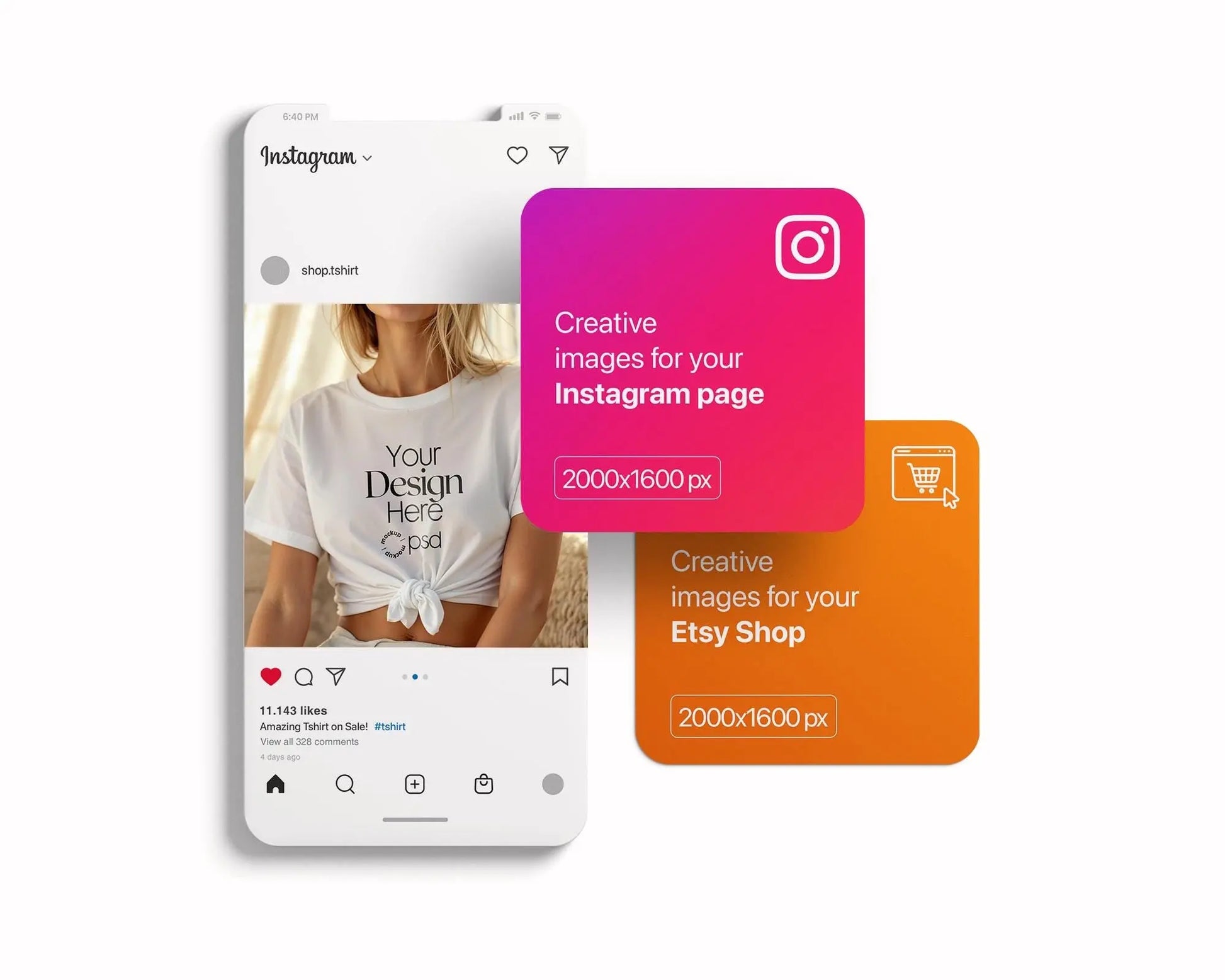 Bella Canvas 3001 White Shirt Mockup PSD | Summer T-Shirt Model Mockup | High-Quality Bella Canvas Mockup for Design Preview