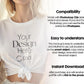 Bella Canvas 3001 White Shirt Mockup PSD | Summer T-Shirt Model Mockup | High-Quality Bella Canvas Mockup for Design Preview