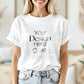 Bella Canvas 3001 White Shirt Mockup PSD | Summer T-Shirt Model Mockup | High-Quality Bella Canvas Mockup for Design Preview
