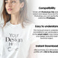 Woman White T-Shirt Mockup PSD | Gildan 64000 & Bella Canvas 3001 Print on Demand Tee Mockups for Designers, Boho Style Tshirt