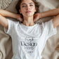 Woman White T-Shirt Mockup PSD | Gildan 64000 & Bella Canvas 3001 Print on Demand Tee Mockups for Designers, Boho Style Tshirt