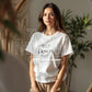 Woman White T-Shirt Mockup PSD | Gildan 64000 & Bella Canvas 3001 Print on Demand Tee Mockups for Designers, Boho Style Tshirt