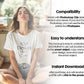 Woman White T-Shirt Mockup PSD | Gildan 64000 & Bella Canvas 3001 Print on Demand Tee Mockups for Designers, Boho Style Tshirt