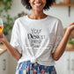 Woman White T-Shirt Mockup PSD | Gildan 64000 & Bella Canvas 3001 Print on Demand Tee Mockups for Designers, Boho Style Tshirt